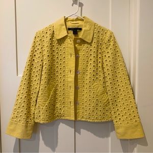 Marc by Marc Jacobs Yellow Eyelet Coat Small